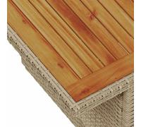 Gecheer Set da Pranzo per Giardino 9 pcs Beige, Grigio 100 x 55 x 73 cmSet Tavolo Giardino