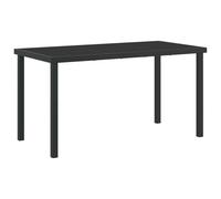 Gecheer Set da Pranzo per Giardino con cuscino 5 pcs Grigio Poly RattanSet Tavolo Giardino