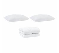 Gecheer Set di Cuscini Bianco Microfibra e Piuma d'Oca, morbido e traspirabile, per un sonno rinfrescante