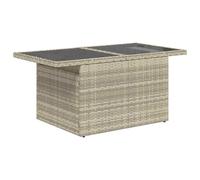 Gecheer Set di divani da giardino 6 pezzi con cuscini grigio chiaro in polyrattanSet giardino relax