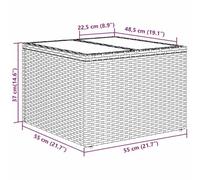 Gecheer Set di divani da giardino 8 pezzi con cuscini Marrone RattanDivano da giardino cuscini