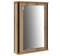 Gecheer Set di mobili da bagno 3 pezzi Rovere artigianale Legno ingegnerizzatoSet Mobili Bagno
