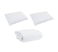 Gecheer Set di Piumoni con Cuscino 3 pezzi Bianco Cotone, Comfort Max, Per Notti Tranquille