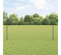 Gecheer Set di Recinzioni da Giardino Grigio 1.2 x 25 mCancello Giardino Grigio