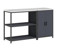 Gecheer Set di Stoccaggio per Cucina 2 pcs Antracite 150 x 50 x 92 cmsoluzioni organizzazione cucina