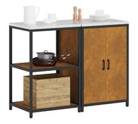 Gecheer Set di Stoccaggio per Cucina 2 pcs Ruggine 120 x 50 x 92 cmsoluzioni organizzazione cucina
