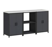 Gecheer Set di Stoccaggio per Cucina 3 pcs Antracite 180 x 50 x 92 cmsoluzioni organizzazione cucina