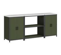 Gecheer Set di Stoccaggio per Cucina 3 pcs Verde oliva 210 x 50 x 92 cmOrganizzatori cucina