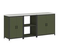 Gecheer Set di Stoccaggio per Cucina 3 pcs Verde oliva 210 x 50 x 92 cmsoluzioni organizzazione cucina