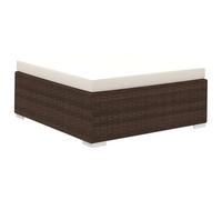 Gecheer Set Divani da Giardino 6 pz con Cuscini in Polyrattan MarroneSalottino da giardino in polyrattan