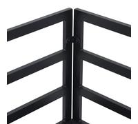 Gecheer Set Divano da Giardino 10 pcs Nero 423 x 213 x 71 cm AlluminioSalottino da giardino in polyrattan