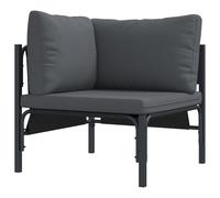 Gecheer Set Divano da Giardino 11 pcs Antracite AcciaioSalottino da giardino in polyrattan