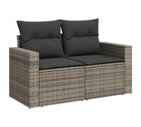 Gecheer Set Divano da Giardino 11 pcs Grigio 100 x 100 x 71 cmSet Pranzo Giardino