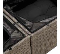 Gecheer Set Divano da Giardino 6 pcs Grigio 100 x 55 x 73 cmSalotto Giardino Complet