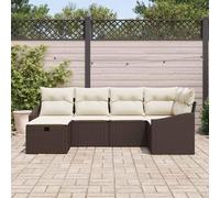 Gecheer Set Divano da Giardino 6 pcs Marrone 55 x 62 x 69 cmSalotto Giardino Complet