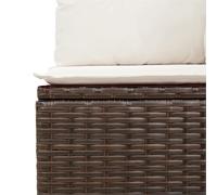 Gecheer Set Divano da Giardino 6 Pezzi con Cuscini Marrone PolyrattanDivano da giardino cuscini