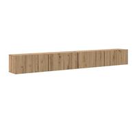Gecheer Set mobile TV 4 pcs Quercia Artigianale Media 60 x 30 x 30.5 cmScaffale per TV