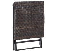 Gecheer Sgabello Pieghevole in Polyrattan MarroneSet relax per patio