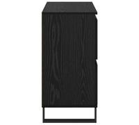 Gecheer Sideboards 3 pcs Rovere nero 180 x 35 x 70 cm Legno multistratoCredenza Artigianale Rovere