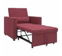 Gecheer Sofa Letto Singolo Convertible 3-in-1 Rosso BordeauxDivano Letto Estraibile