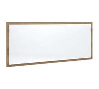 Gecheer Specchio bagno LED, vanità illuminazione LED, truciolato resistente, vetro riflesso chiaro, 100x8,5x37 cm, multistrato rovere for bagno, trucco, rasatura