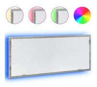 Gecheer Specchio da Bagno con LED, Materiale Truciolato Resistente, Dimensioni 100x8.5x37 cm, Luce LED per Illuminazione, Vetro con Riflesso Nitido, per Trucco e Rasatura in Bagno