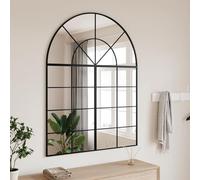 Gecheer Specchio da Parete Nero 100x130 cm Arco in Ferro,Specchio con Cornice,Specchio a Muro da Bagno Moderno,Specchio da Parete Rettangolare,Specchio Bagno Specchio Contenitore,P3200613