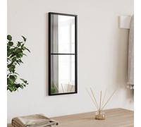 Gecheer Specchio da Parete,per Camera,Corridoio,Soggiorno,Bagno,Specchio pensile,Specchio da Parete Moderno,Specchio da Trucco,Specchio da Parete con Cornice,Nero 20x50 cm Rettangolare in Ferro