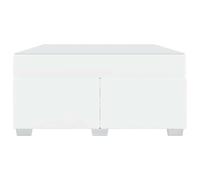Gecheer Struttura del letto Altro Bianco 140 x 200 cm Pelle sinteticaGiroletto moderno