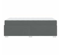 Gecheer Struttura del letto Altro Grigio scuro 90 x 200 cm TessutoGiroletto moderno