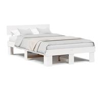 Gecheer Struttura del letto Bianco 120 x 190 cm Legno di pino masselloGiroletto moderno