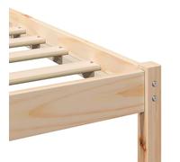 Gecheer Struttura del letto Marrone 120 x 190 cm Legno di pino masselloGiroletto moderno