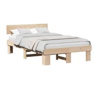 Gecheer Struttura del letto Marrone 120 x 200 cm Legno di pino masselloGiroletto moderno