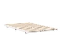 Gecheer Struttura letto a terra Bianco 135 x 190 cmGiroletto moderno
