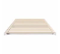 Gecheer Struttura letto a terra Bianco 75 x 190 cmGiroletto moderno