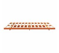Gecheer Struttura letto a terra Cera marrone 160 x 220 cmGiroletto moderno