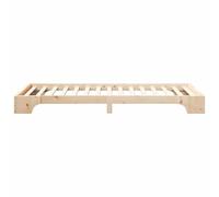 Gecheer Struttura letto a terra con archiviazione Marrone 90 x 210 cmGiroletto moderno