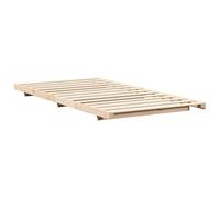 Gecheer Struttura letto a terra Marrone 100 x 220 cmGiroletto moderno