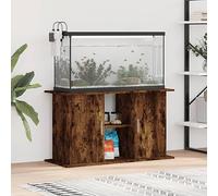 Gecheer Supporto Acquario 101x41x58 cm in Legno Multistrato Rovere Fumo,Mobile per Acquario Moderno,Porta Acquario Moderno,Mobili per Casa Interno Esterno Soggiorno Camera da Letto,P833612