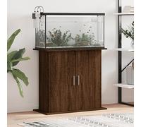 Gecheer Supporto Acquario 81x36x73 cm Legno Multistrato Rovere Marrone,Mobile per Acquario Moderno,Porta Acquario Moderno,Mobili per Casa Interno Esterno Soggiorno Camera da Letto,P833606