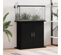 Gecheer Supporto per Acquario 81x36x73 cm Nero in Legno Multistrato, Mobili per Casa Interno Esterno Soggiorno Camera da letto