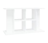 Gecheer Supporto per Acquario con Scaffale in Truciolato Bianco 100x40x60 cm,Mobile per Acquario con Scaffale in Truciolato,Porta Acquario con Scaffale in Truciolato