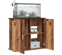 Gecheer Supporto per Acquario, Supporto Stabile con Spazio di Archiviazione Integrato 81x36x73 cm in Truciolato Legno Antico per Acquari da Interno
