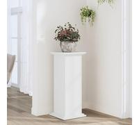 Gecheer Supporto per Piante Bianco 33x33x80 cm in Legno Multistrato,Portafiori,Scaffale Piante Portafiori,Scaffale per Piante,Scaffale per Fiori,Supporti Piante,Scaffale Porta Piante,P852969