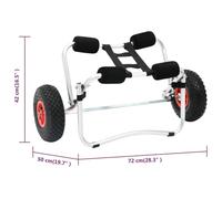 Gecheer Supporto Porta Canoa Kayak - Fisse e Carica Rapidamente, Protezione Gommapiuma