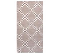 Gecheer Tappeto da esterno in PP, elegante design jacquard doppio strato, morbido e resistente, dimensioni 190x290 cm, per terrazza, patio, balcone, giardino e area piscina