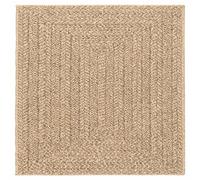 Gecheer Tappeto ZIZUR Beige 240x240 cm Aspetto Iuta Interni ed EsterniTappeto Esterno Resistente