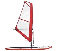 Gecheer Tavola Gonfiabile SUP con Vela, Attrezzatura Completa da Windsurf per Principianti con Borsa Trasporto e Pinne Resistenti for Spiaggia e Sport Acquatici Estivi