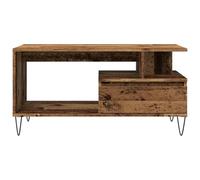 Gecheer Tavolino da Salotto Legno Antico 90x49x45 cm Legno MultistratoMobile per Ingresso