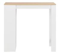 Gecheer Tavolo da bar, ripiano bianco 110x50x103 cm, per cucina